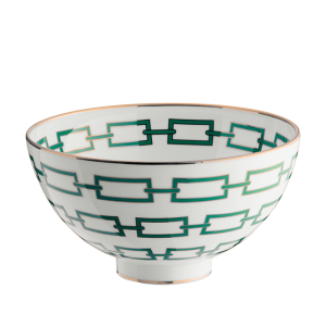 Ginori Catene Emerald Gio Ponti Bowl - 8.5"